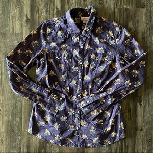 Floral Button Down Blouse
